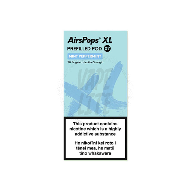 AirScream AirsPops XL Pod - No.7 Mint Peppermint (South Pole) 28.5mg/ml 10ml