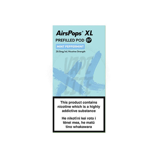 AirScream AirsPops XL Pod - No.7 Mint Peppermint (South Pole) 28.5mg/ml 10ml