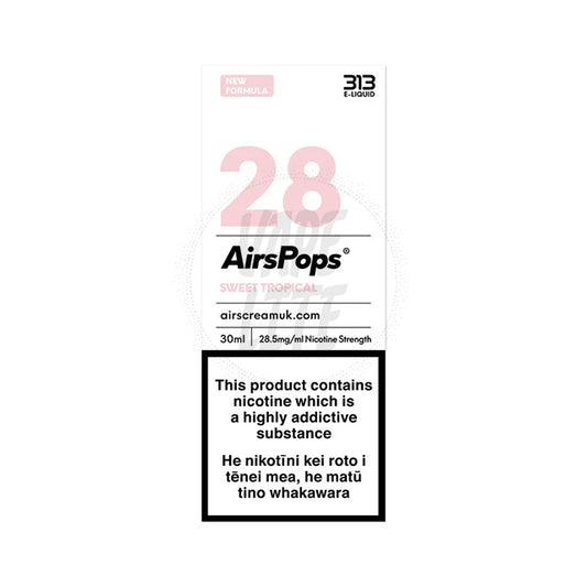 AirScream AirsPops 313 E-Liquid 30ml - No.28 Sweet Tropical (Bubble Gum) 28.5mg/ml