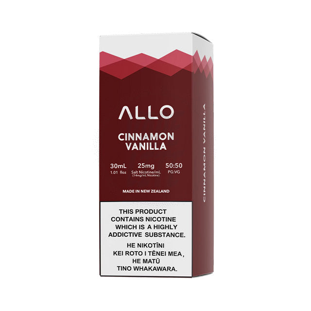 Allo E-Liquid 30ml - Cinnamon Vanilla 25/50 mg/ml