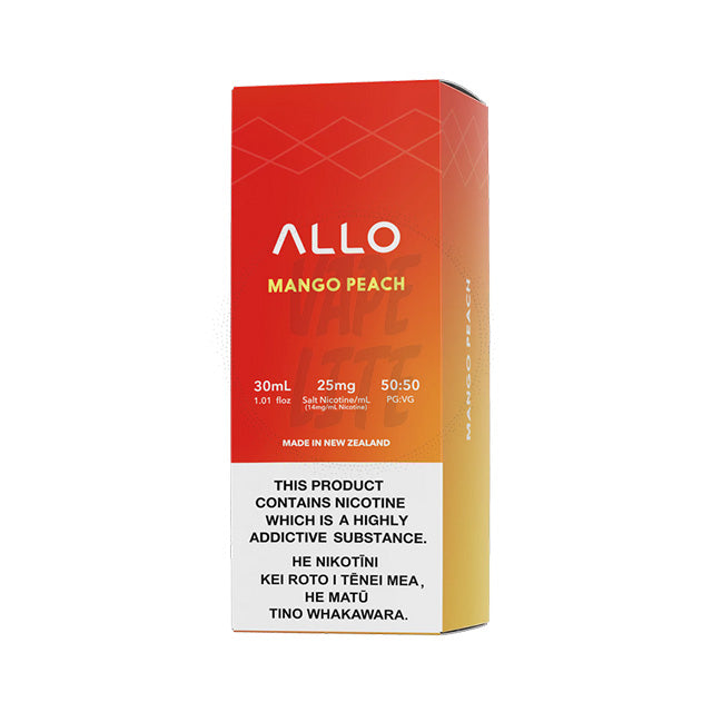 Allo E-Liquid 30ml - Mango Peach 25/50 mg/ml