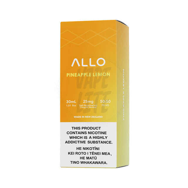 Allo E-Liquid 30ml - Pineapple Lemon 25/50 mg/ml