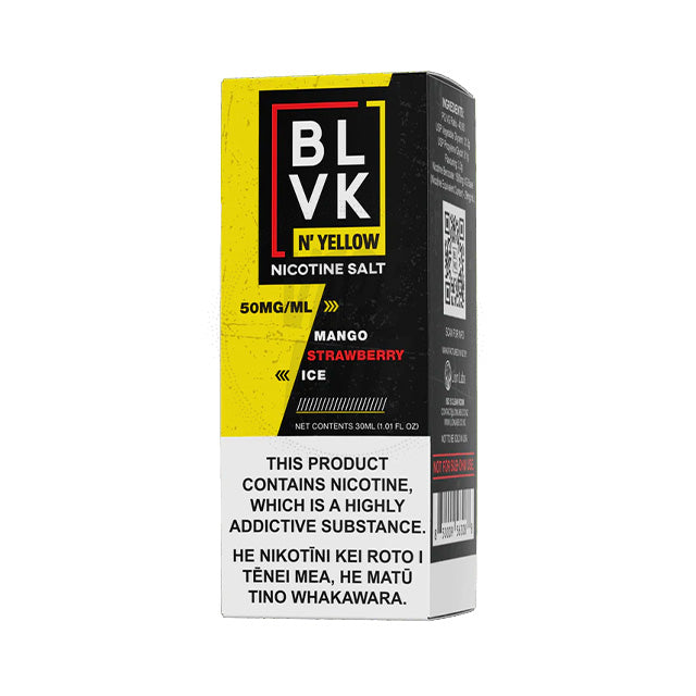 BLVK N' Yellow E-Liquid 30ml - Mango Strawberry Ice 25/50 mg/ml