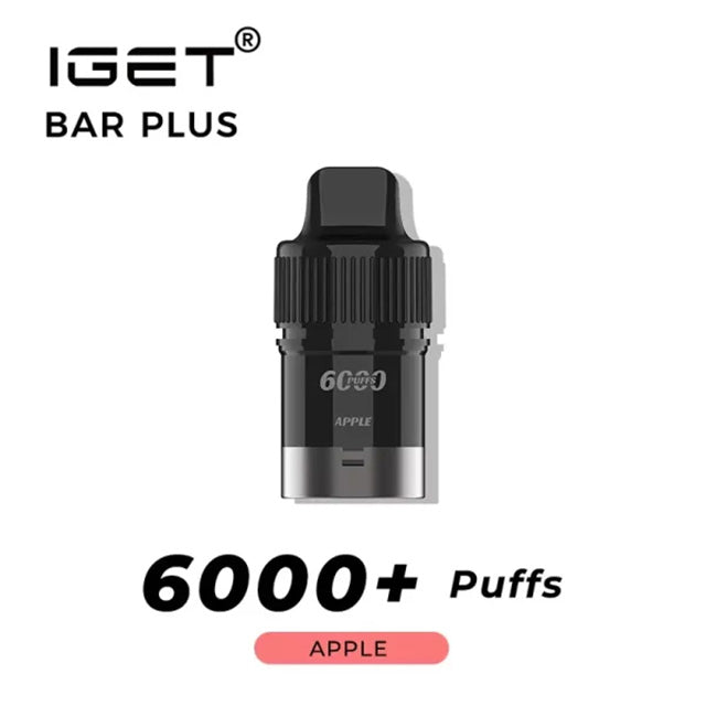 IGET Bar Plus Pre-filled Pod - Apple 6000 Puffs 20mg/ml