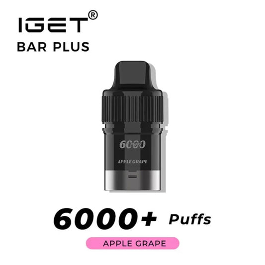 IGET Bar Plus Pre-filled Pod - Apple Grape 6000 Puffs 20mg/ml