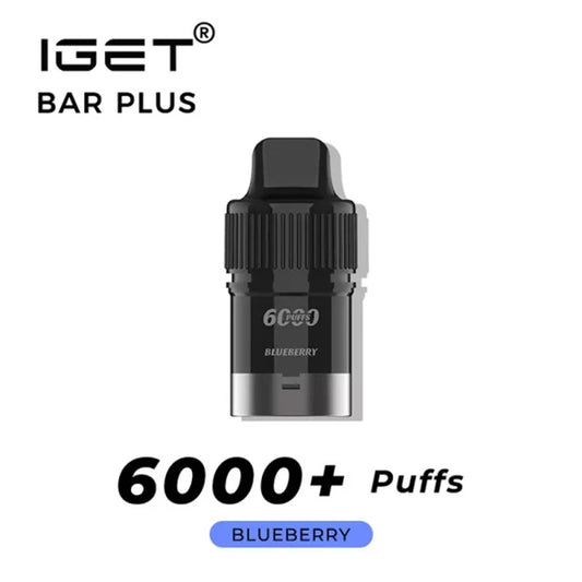 IGET Bar Plus Pre-filled Pod - Blueberry 6000 Puffs 20mg/ml