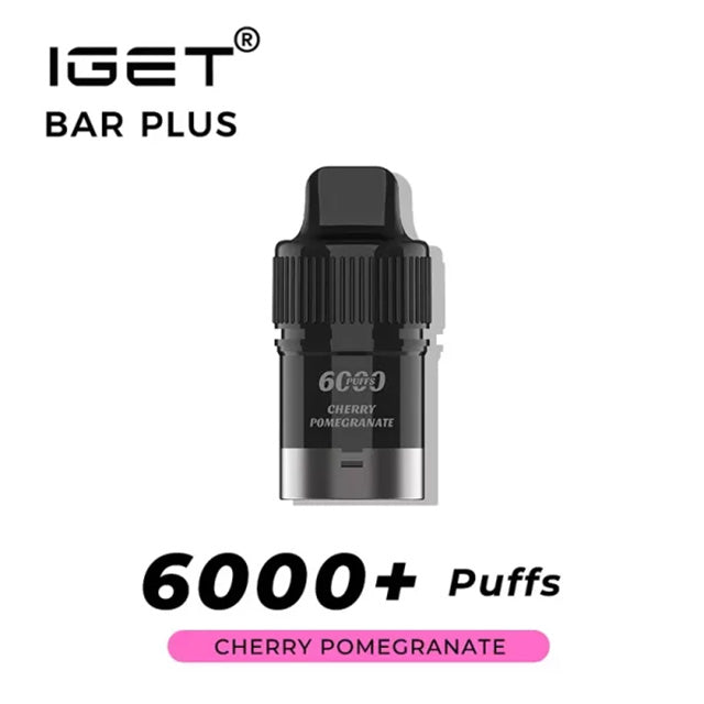 IGET Bar Plus Pre-filled Pod - Cherry Pomegranate 6000 Puffs 20mg/ml