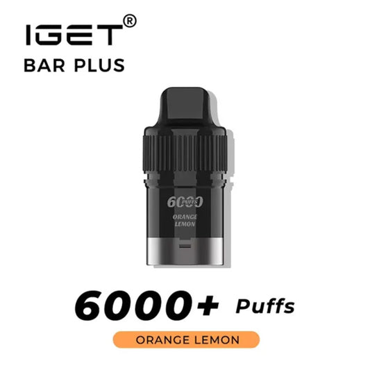 IGET Bar Plus Pre-filled Pod - Orange Lemon 6000 Puffs 20mg/ml