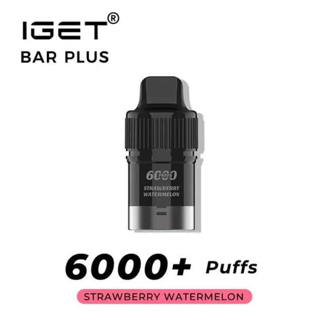 IGET Bar Plus Pre-filled Pod - Strawberry Watermelon 6000 Puffs 20mg/ml