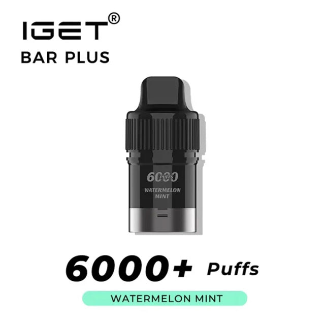 IGET Bar Plus Pre-filled Pod - Watermelon Mint Ice 6000 Puffs 20mg/ml