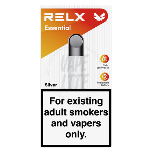 RELX Essential Vape Device - Silver