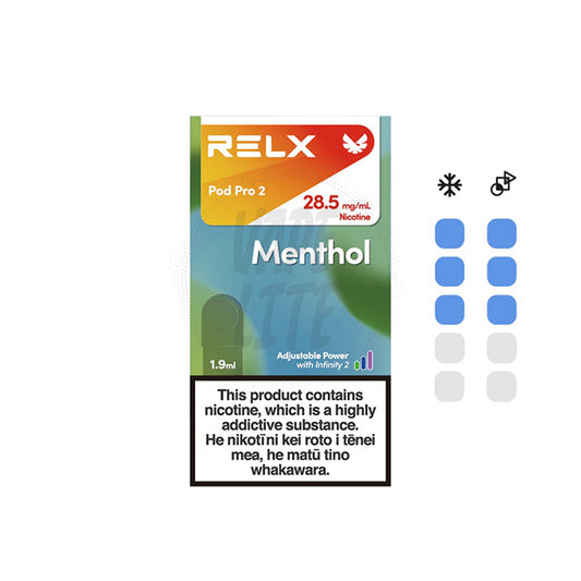 RELX Infinity2 Pod - Menthol 28.5mg/ml