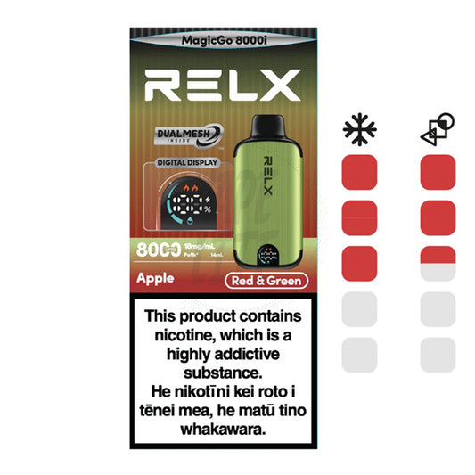 RELX MagicGo 8000i - Apple 8000 Puffs 18mg/ml