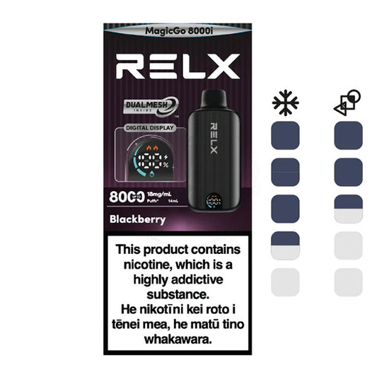 RELX MagicGo 8000i - Blackberry 8000 Puffs 18mg/ml