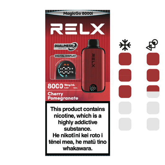 RELX MagicGo 8000i - Cherry Pomegranate 8000 Puffs 18mg/ml