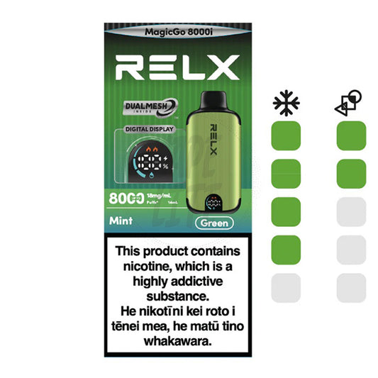 RELX MagicGo 8000i - Mint (Green) 8000 Puffs 18mg/ml