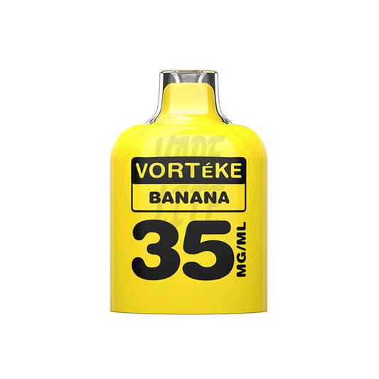 puk. Pod Vorteke - Banana 4000 Puffs 35mg/ml