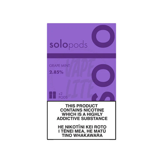 solo Pods 2-Pack - Grape Mint 2.85% Nic
