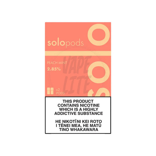 solo Pods 2-Pack - Peach Mint 2.85% Nic