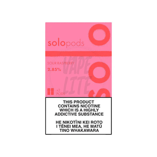 solo Pods 2-Pack - Sour Raspberry 2.85% Nic