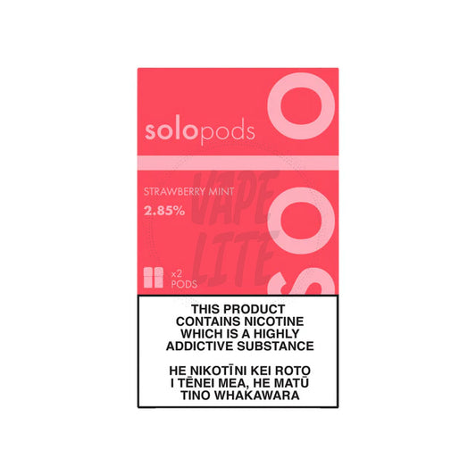 solo Pods 2-Pack - Strawberry Mint 2.85% Nic